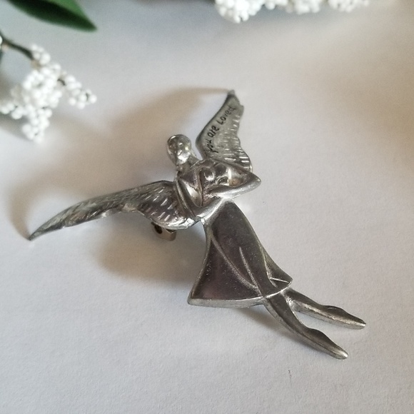 Gorgeous VTG Angel Brooch - Picture 4 of 7